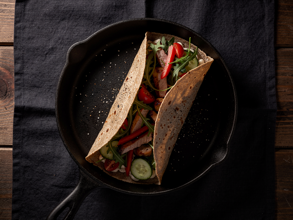 Tortilla ze schabem (lekka)