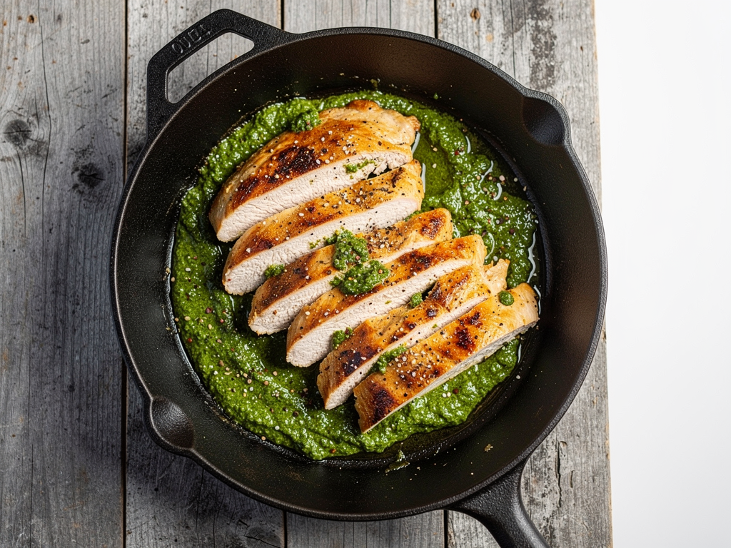 Kurczak w pesto z bazylią